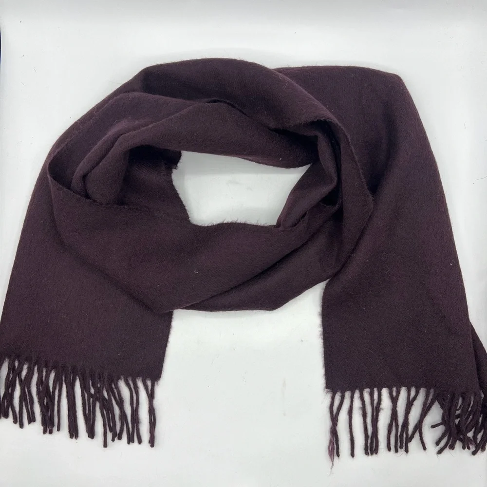 Audrey Buckner 100% Baby Alpaca Purplish Scarf Made‎ in Peru